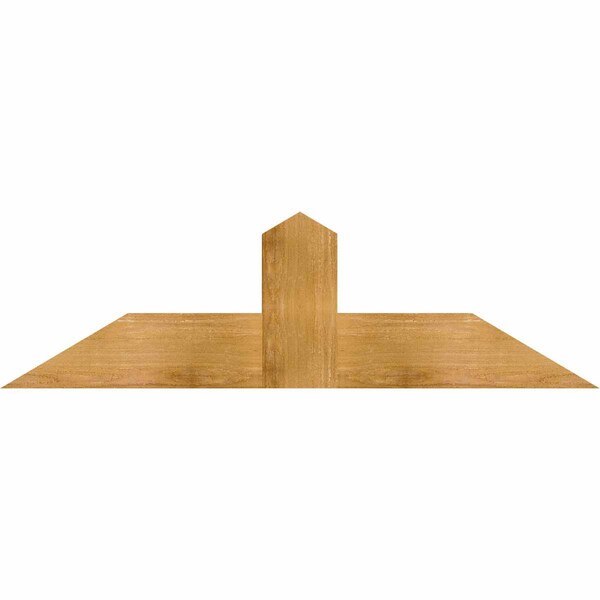 Ekena Millwork Portland Rough Sawn Timber Gable Bracket, Western Red Cedar, 48"W x 14"H x 4"D x 6"F, 7/12 Pitch GBW048X14X0406POR00RWR - main
